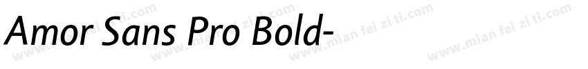 Amor Sans Pro Bold字体转换